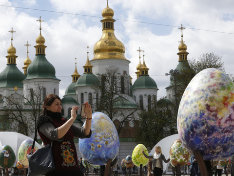 La cathédrale Ste-Sophie de Kiev endommagée lors de frappes russes