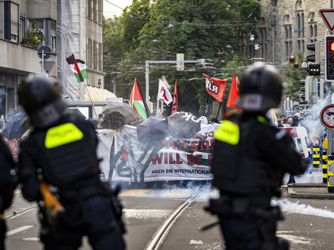 Débordements lors d'une manifestation pro-palestinienne à Zurich