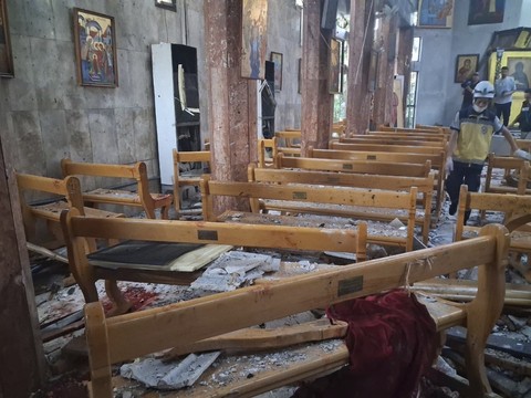Attentat dans une église de Damas: au moins 20 morts