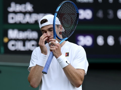 Marin Cilic sort Jack Draper