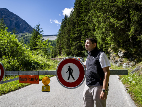 Grande Dixence (VS):  tourisme impacté par les éboulements