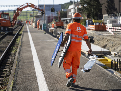 Les travaux sur la ligne CFF Fribourg-Berne dans les temps