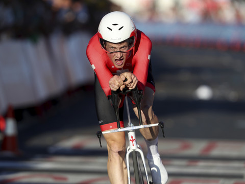 Stefan Küng et Fabio Christen au départ de la Vuelta