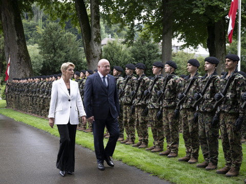Première visite officielle en Suisse du chancelier autrichien