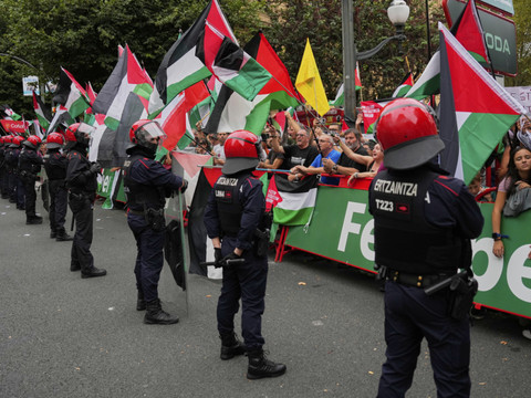 Manifestation pro-palestinienne à Bilbao