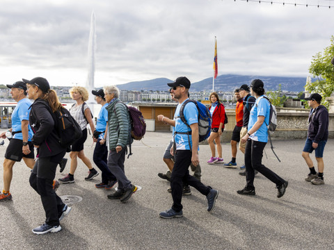 Une association marche de Genève à Berne pour le don d'organes