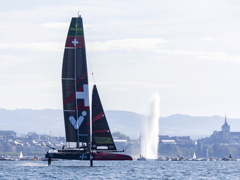 SailGP: l'équipage suisse sur le podium provisoire à Genève