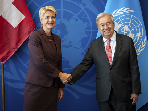 Karin Keller-Sutter plaide pour l'égalité des sexes à l'ONU