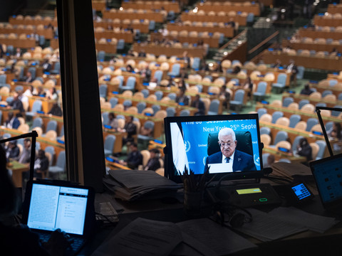 A l'ONU, Abbas plaide pour les Palestiniens et rejette le Hamas