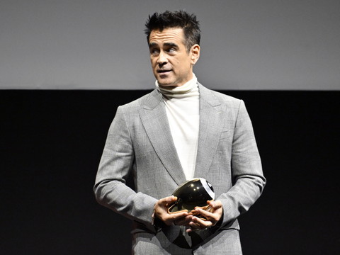 Colin Farrell reçoit le Golden Icon Award au ZFF