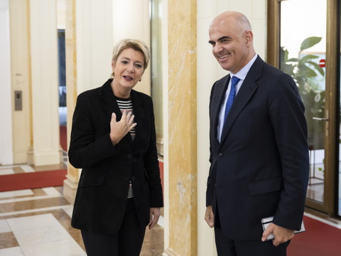 Première visite de travail officielle d'Alain Berset en Suisse