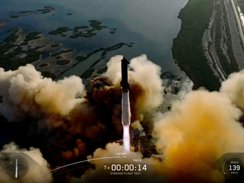 Nouveau vol-test réussi de la mégafusée Starship d'Elon Musk