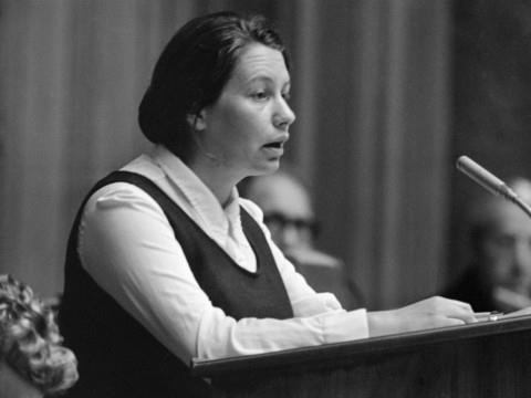 Décès d'une des onze premières conseillères nationales