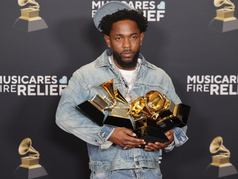 Le rappeur Kendrick Lamar de nouveau à l'honneur des Grammy Awards