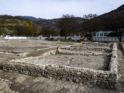 Découverte d'une villa de la fin de l'époque romaine à Bex