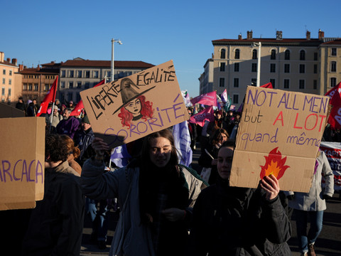 Manifestations contre les violences faites aux femmes en France