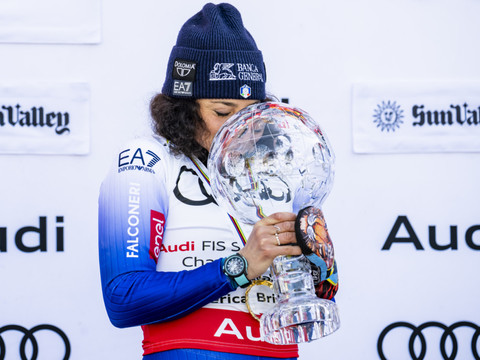 Federica Brignone de retour sur les skis à deux mois des JO
