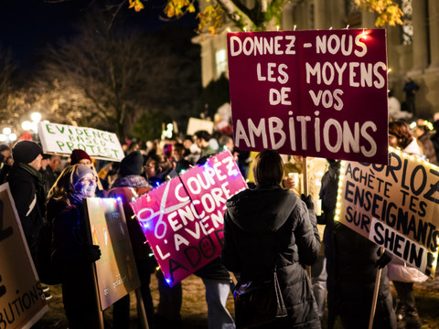 Fonction publique vaudoise à nouveau dans les rues de Lausanne