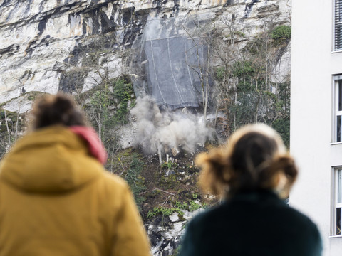 Collombey-Muraz: une partie de la falaise de la Barme a été minée