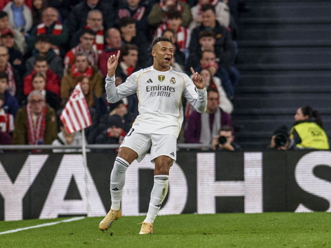 Le Real Madrid corrige Bilbao avec un doublé de Mbappé