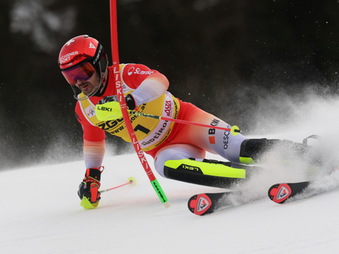 Slalom d'Alta Badia: Loïc Meillard troisième après la 1re manche