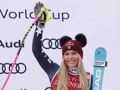 Ski alpin: Lindsey Vonn officiellement qualifiée pour ses 5e JO