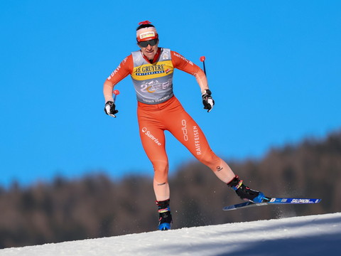 10 km classique à Dobbiaco: Nadine Fähndrich 17e