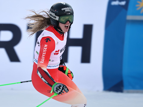 Camille Rast gagne son premier géant