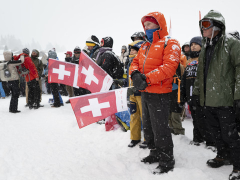 Minute de silence à la Coupe du monde à Adelboden