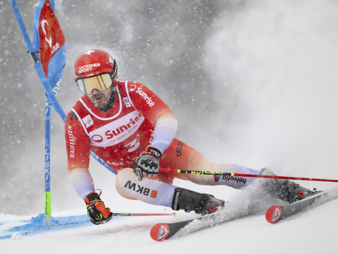 A Adelboden, Loïc Meillard vise un premier podium en slalom