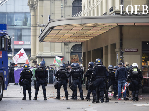 Les coûts de la police pour la manif de Gaza s'élèvent à 1 million