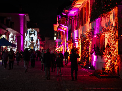 Affluence en hausse pour le Festival des Lumières de Morat (FR)