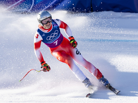 Les Suisses à la lutte pour les médailles en Super-G