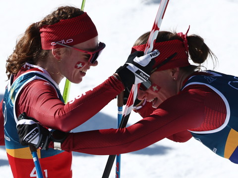 Sprint par équipe: L'argent pour Fähndrich/Kälin