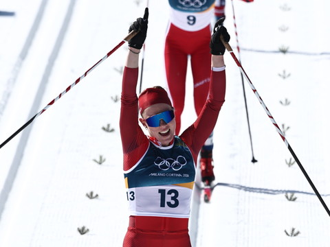 Exploit de Nadja Kälin, en bronze sur 50 km