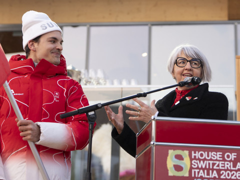 Baume-Schneider à Cortina pour soutenir les athlètes paralympiques