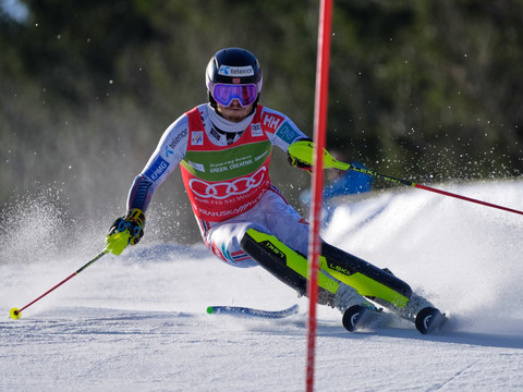 Slalom: McGrath remporte la 1re manche, Meillard éliminé