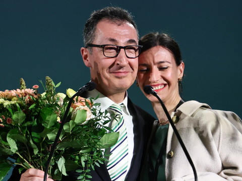 Les Verts devant Merz dans le Bade-Wurtemberg