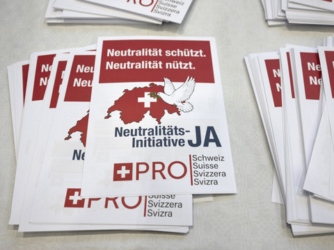 Le contre-projet à l'initiative neutralité part en conciliation