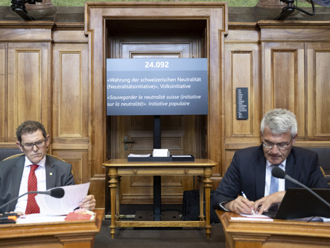Le contre-projet à l'initiative sur la neutralité est enterré