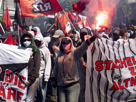 1er mai: manifestation non autorisée après le défilé à Zurich