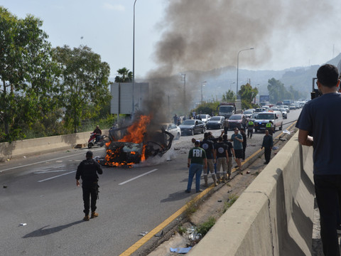 Raids israéliens sur des voitures au sud de Beyrouth: neuf morts