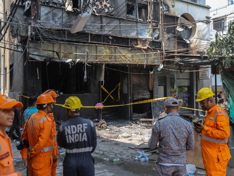 Inde: au moins 21 morts dans l'incendie d'un hôtel à New Delhi