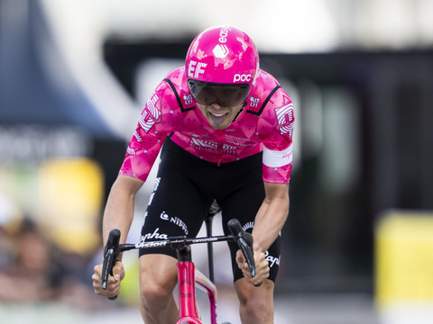 Le chrono par équipes pour Visma, Baudin reste en jaune