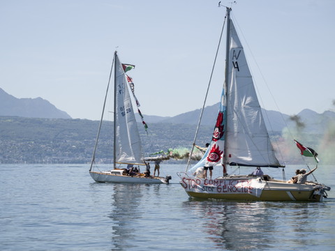 Une flotille pour Gaza sur le Léman