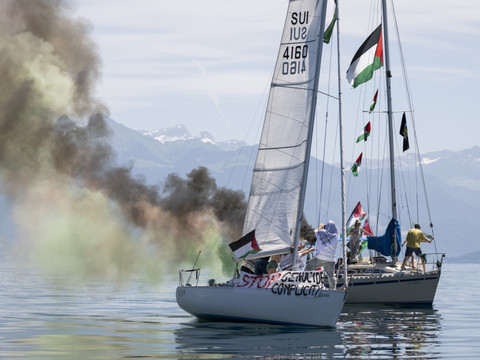 Une flottille pour Gaza en marge du G7 sur le Léman