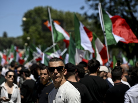 Manifestation de l'extrême droite à Rome pour la 