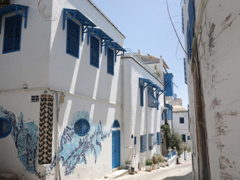 Le village de Sidi Bou Saïd, en Tunisie, inscrit à l'Unesco