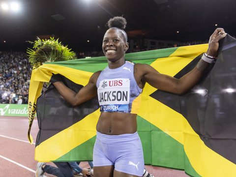 Shericka Jackson à Athletissima