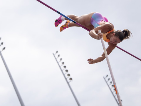 Angelica Moser, tenante du titre, en finale de la perche